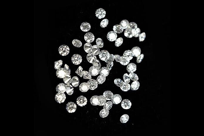 0.20 Ct Round CVD 1.3mm Loose Diamond (Color-G-H Clarity-VS-SI) Lot Of 20 Pcs