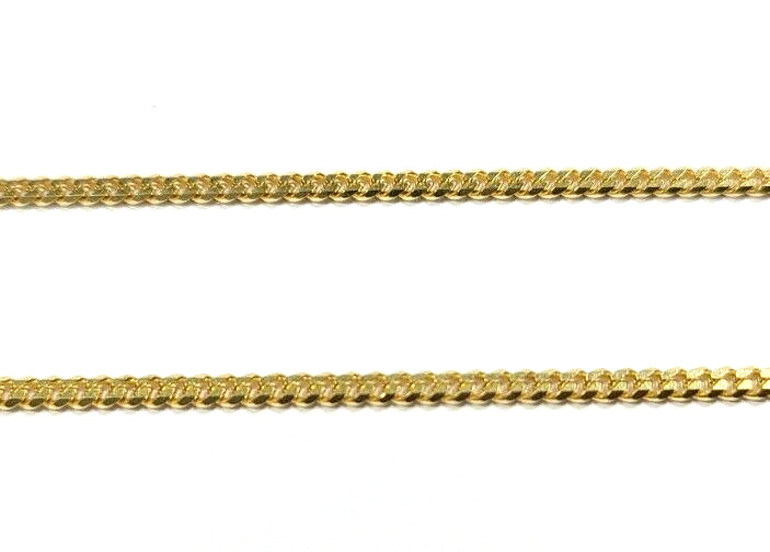 RCI 14k Yellow Gold Thin Cuban Link Necklace 2mm 18 Inches 6.2 Grams