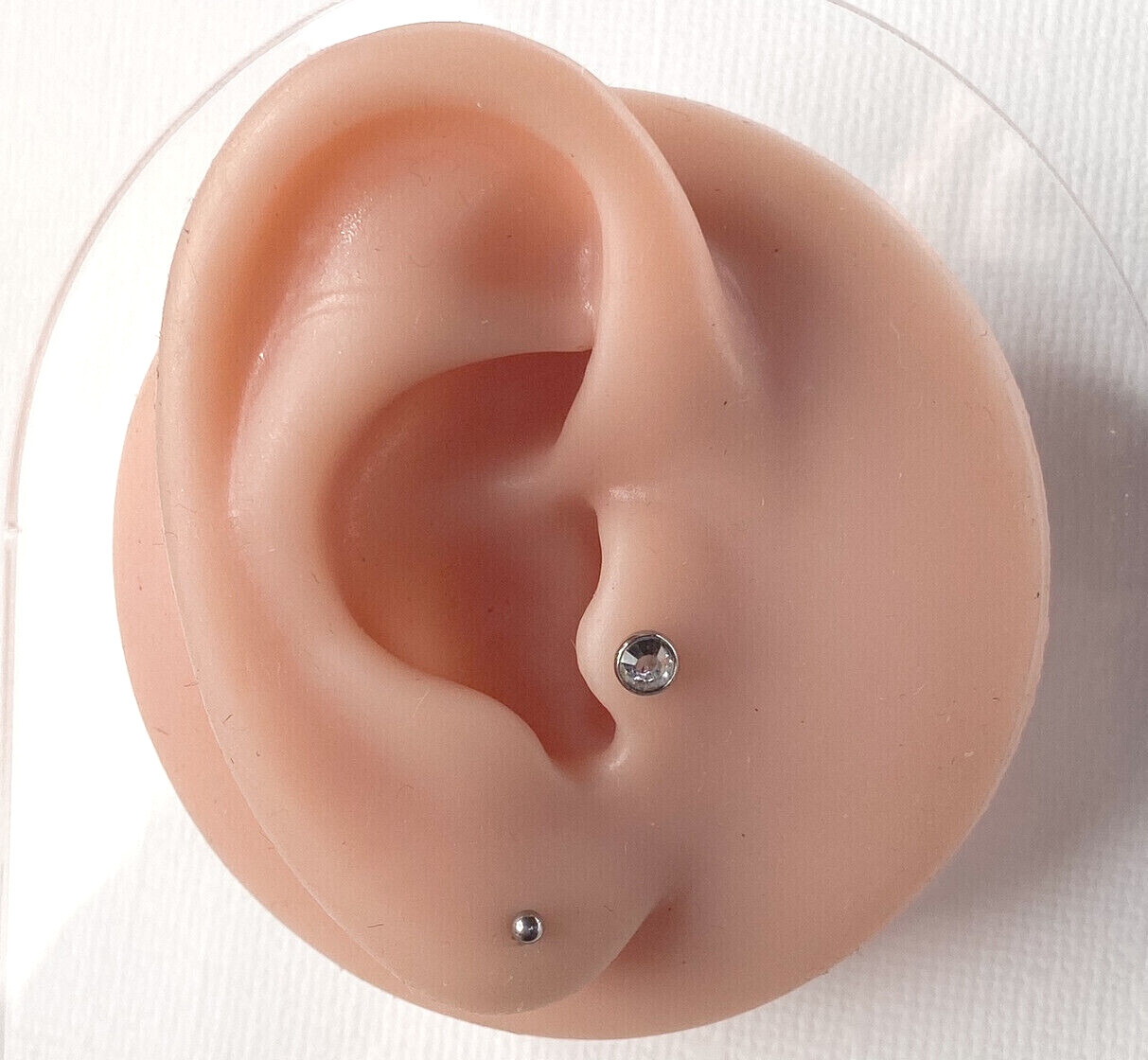 PAIR Hollow Ball Stud Earrings 316L Surgical Steel, choose color / ball diameter