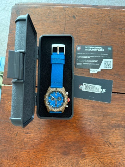 Luminox Bear Grylls Survival ECO Master XB.3743.ECO 45mm Ocean Blue Men’s Watch,