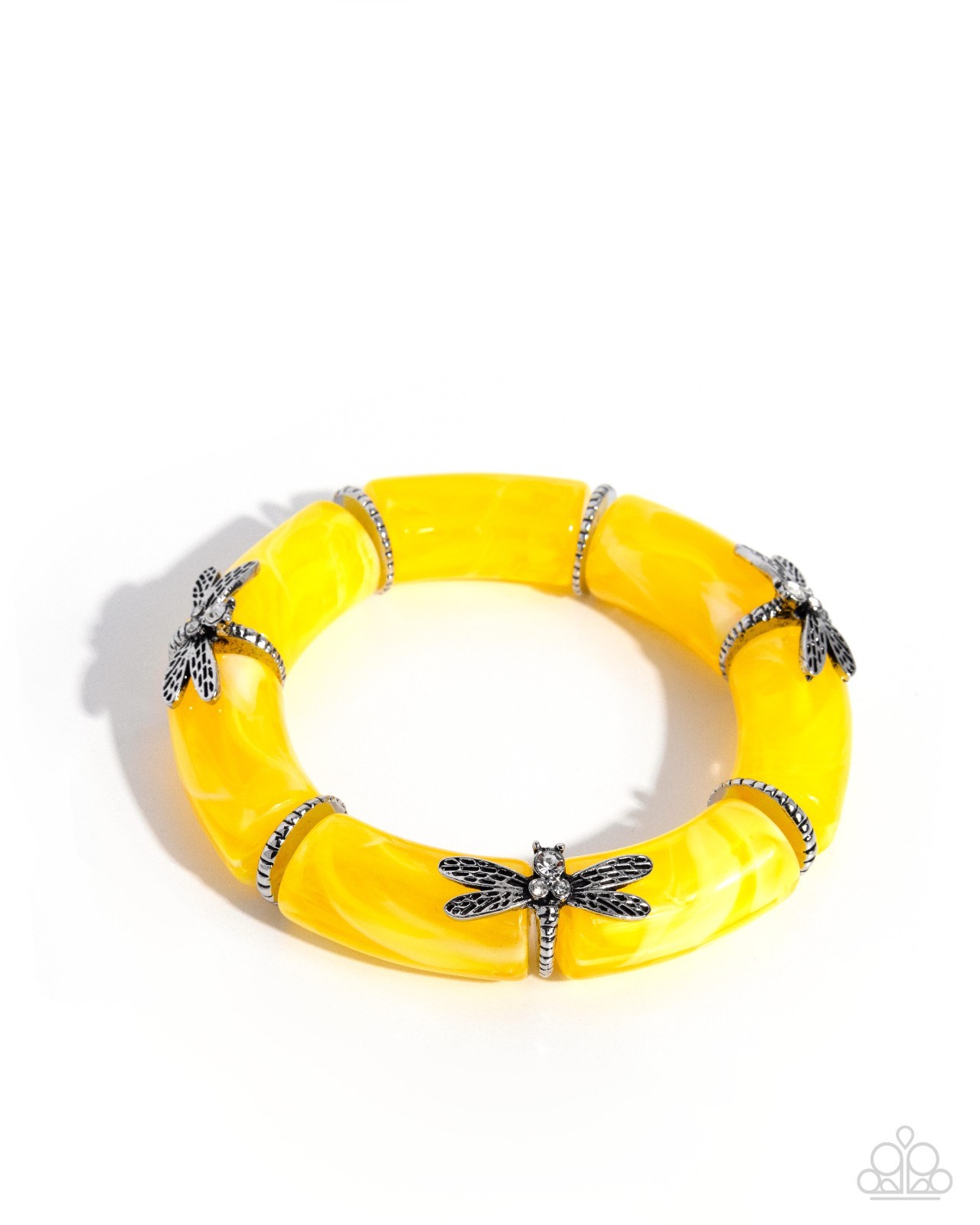 ~ Paparazzi ~ Delicate Dragonfly ~ Yellow ~ Bracelet ~ New 05/26 ~ Super Cute!