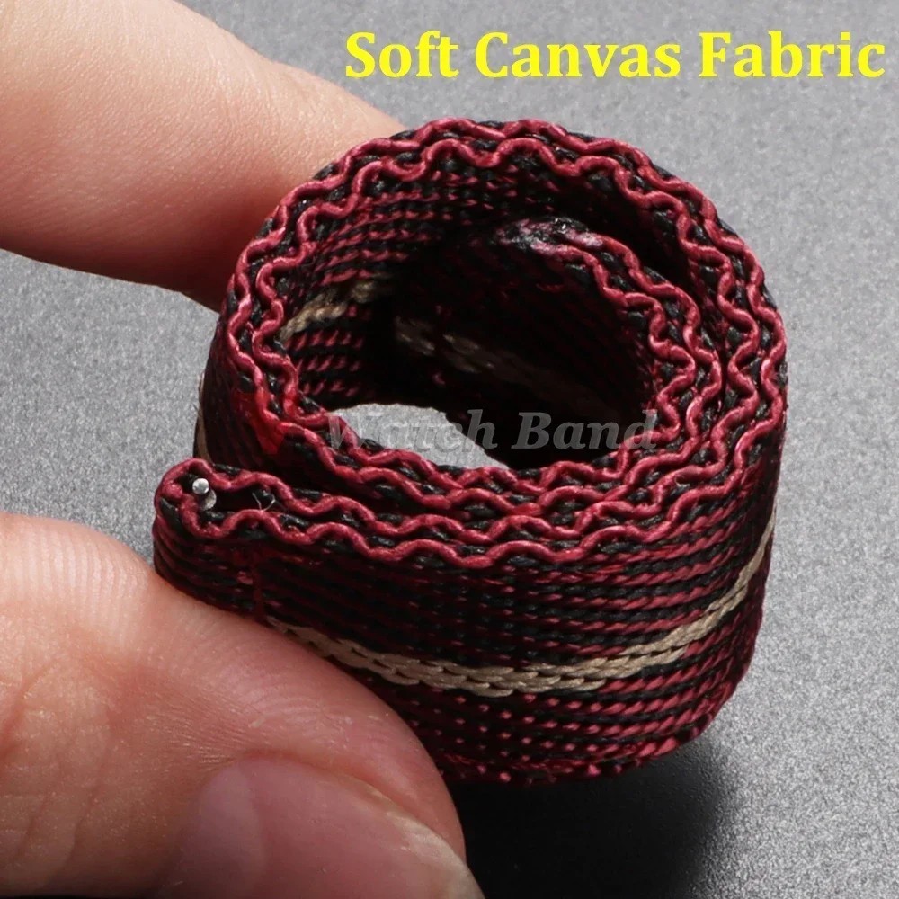 20 22mm Nylon Strap for Tudor Omega Seiko Watch Band Canvas Quick Release