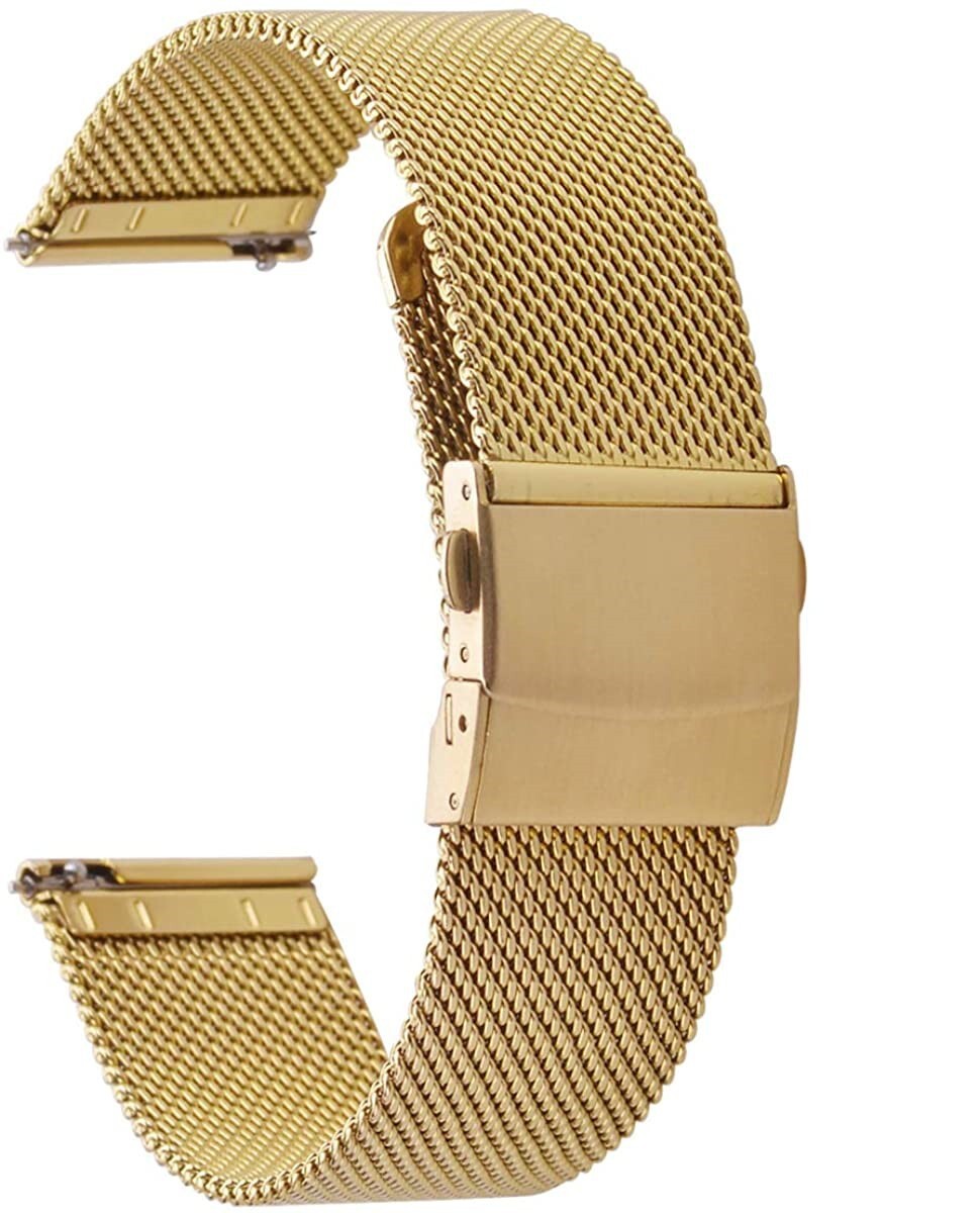 Quick Release Milanese Watch Band Stainless Steel Mesh Strap 14/16/18/20/22/24mm