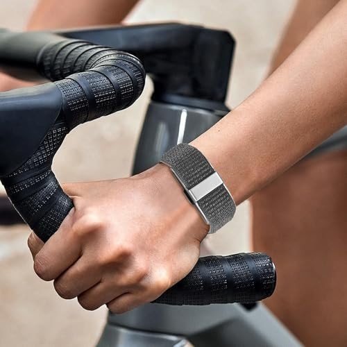 6 Pack Nylon Loop Wristband Compatible with Hume Band Replacement, Hook and Loop