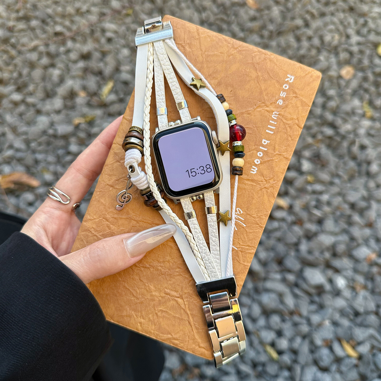 For Apple Watch Series 10 9 8 7 6 5 4 Ultra Vintage PU Leather Strap Adjustable