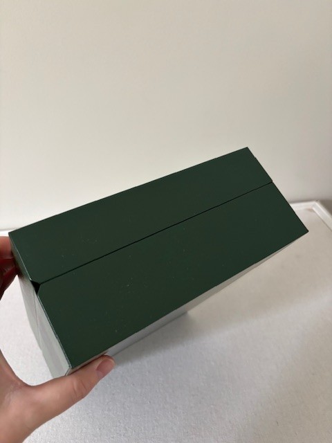 Rolex Green Leather Watch Case With Compartments (Incl. Original Box) 8x11x3.5