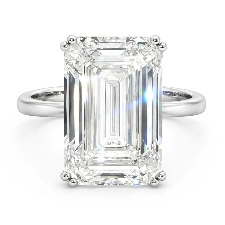Diamond Ring Solitaire Ring 9.08ct (Synthetically Made) (18K) IGI Certificate