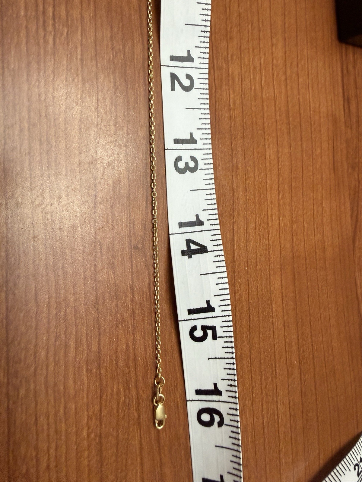 10K Yellow Gold 1.5mm Rolo Link Chain Necklace, 16″, Lobster Clasp, 1.0 Grams