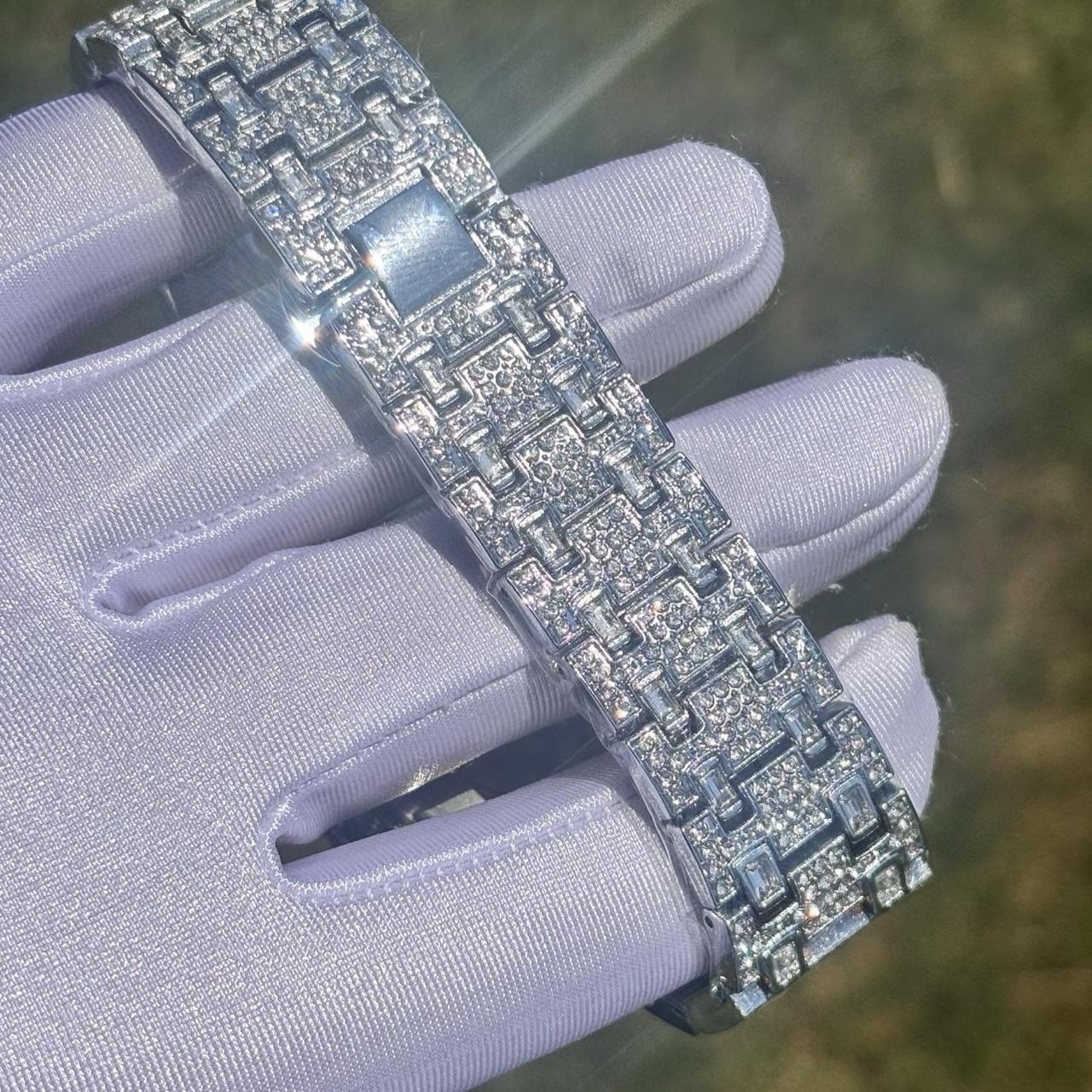 Iced Out Thorn Watch CZ Diamond Luxury Quartz Movement Watch