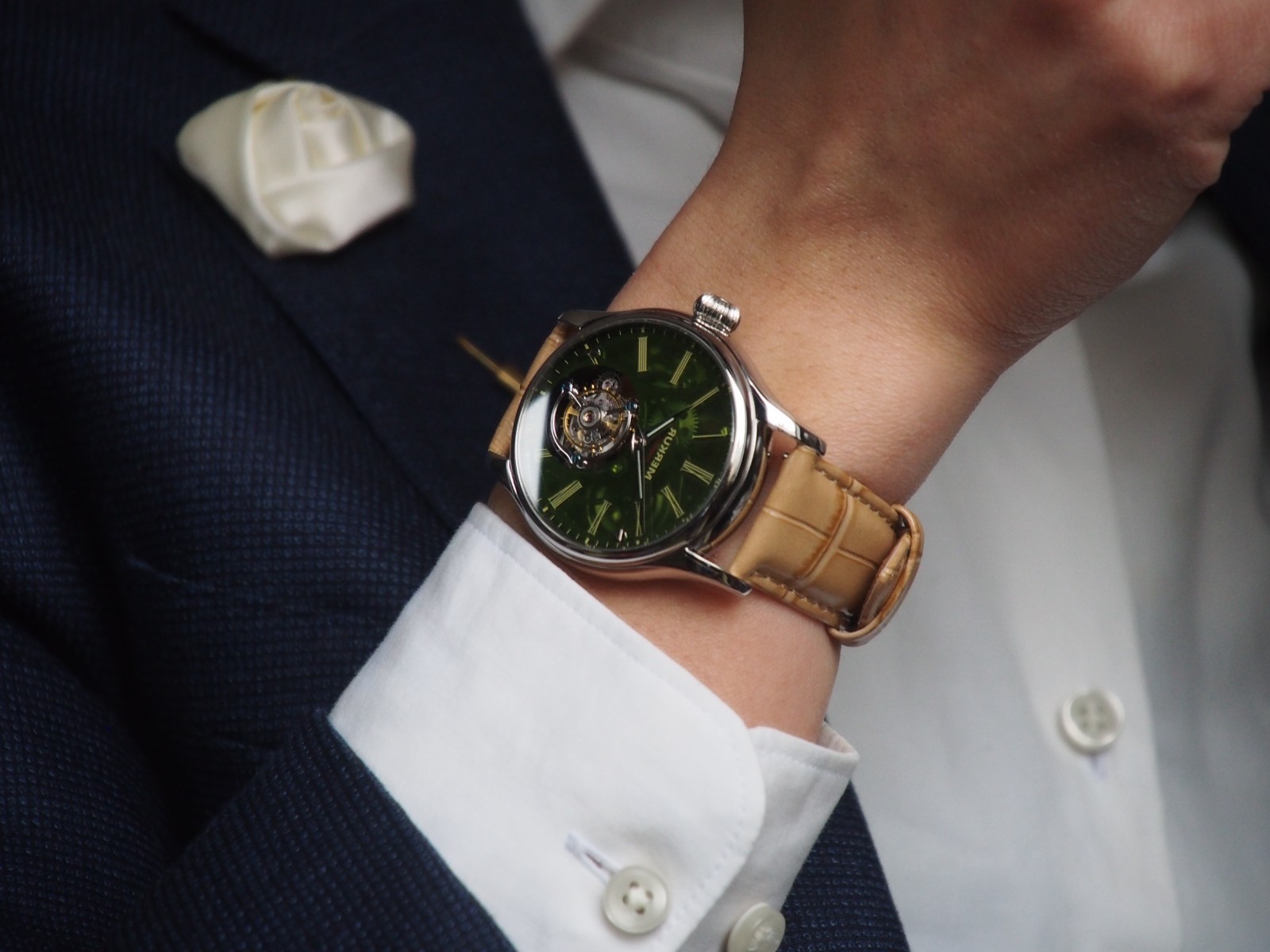 Mercury Tourbillon Watch Glass Transparency Dial, EU Warehouse, Express Shipping