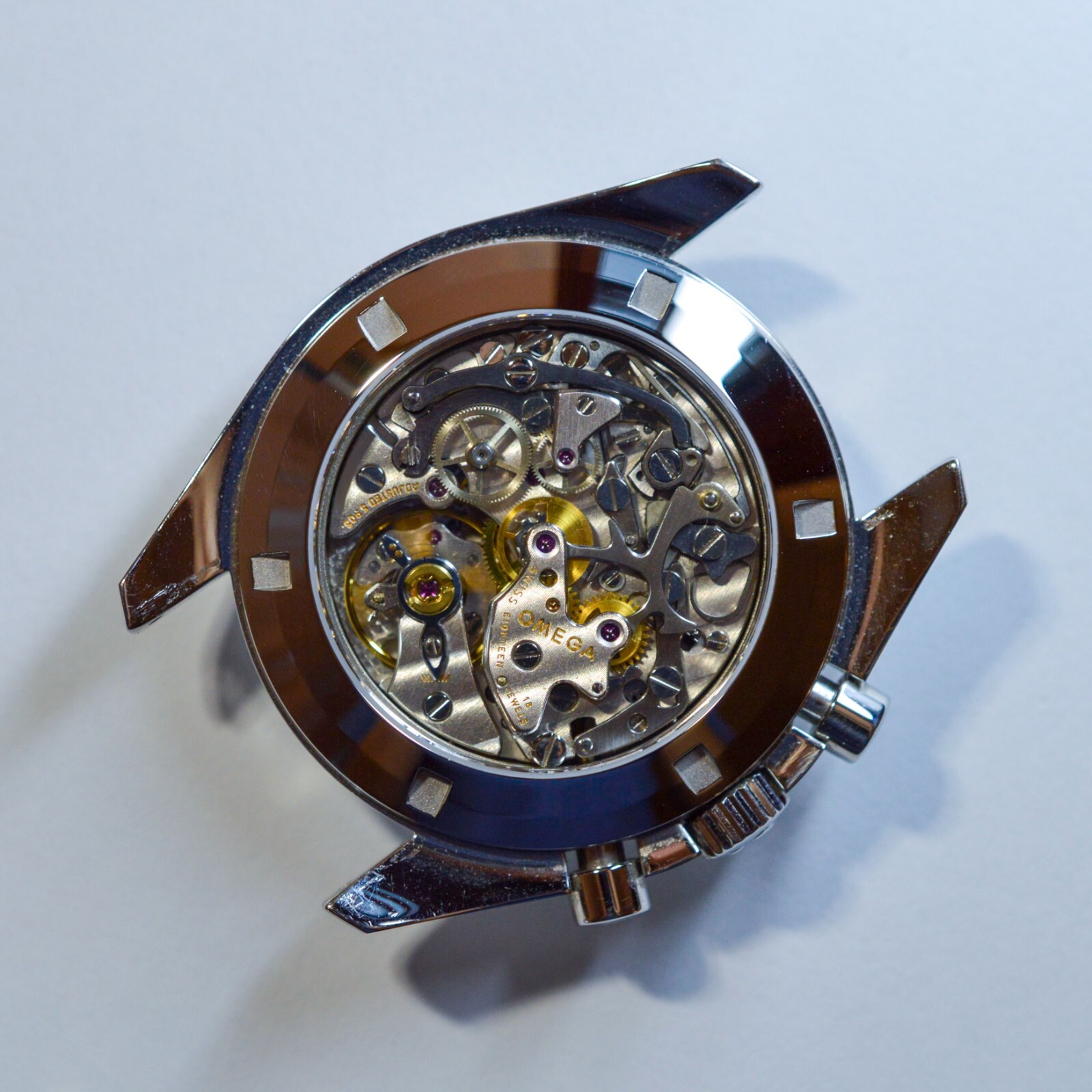 Sapphire Exhibition Caseback for the Omega Speedmaster