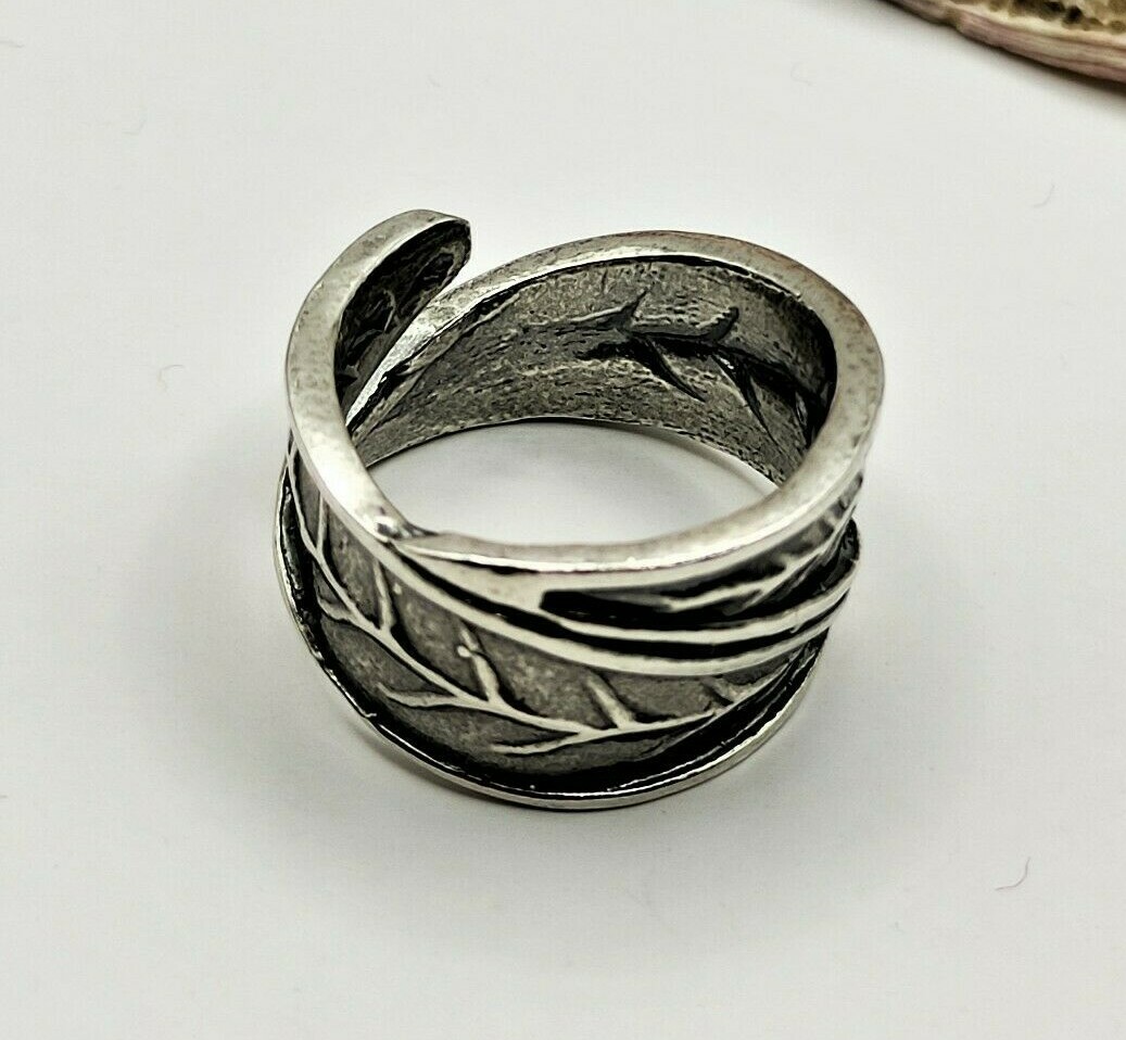 Handmade Sterling Silver 925 Olive Leaf Ring For Women