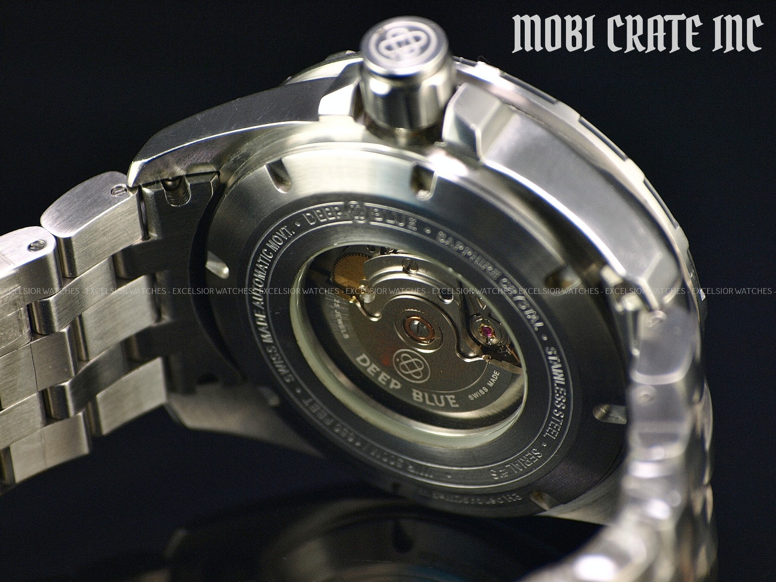 Deep Blue DayNight 63 T-100 47mm Swiss ETA 2824 Automatic 500m Sapphire Watch