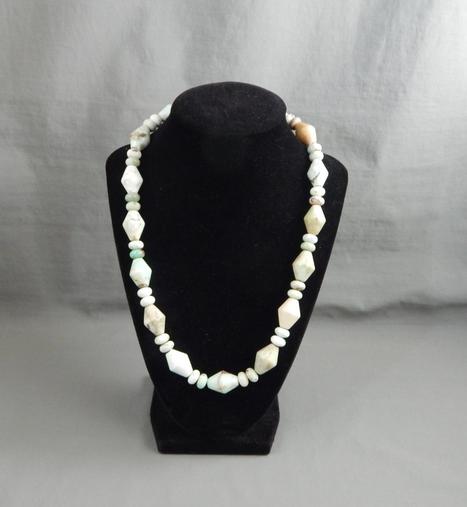 Signed DTR 925 Mine Finds by Jay King Bi-cone Gemstone Bead Necklace 22″ adj