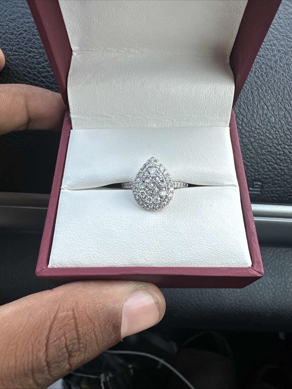 Diamond Engagement Ring in 1OK White Gold