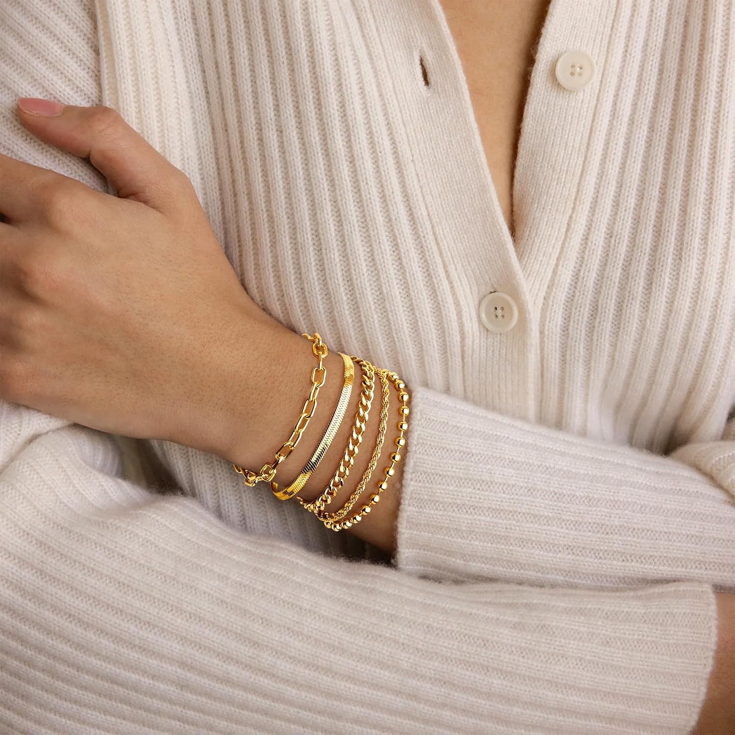 Non-Tarnish Gold Stackable Bracelets – 5 Unique Styles for Every Occasion
