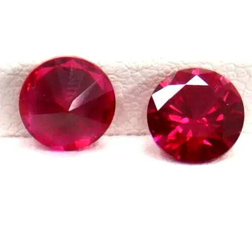 AAA+ Round Cut IGL Certified 3.95 Ct Natural Pink Spinel Pair Loose Gemstone AKP