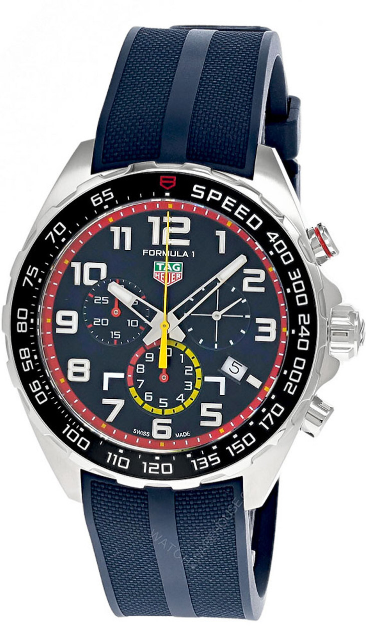 TAG HEUER FORMULA 1 43MM X RED BULL RACING RUBBER MEN’S WATCH CAZ101AL.FT8052
