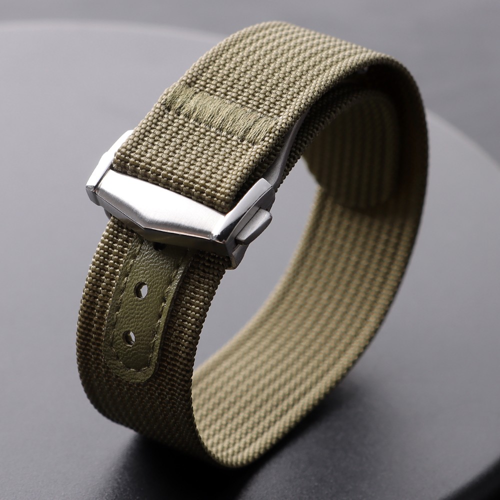 20mm Premium Nylon Canvas Woven Watch Strap Band Universal Replacement Strap