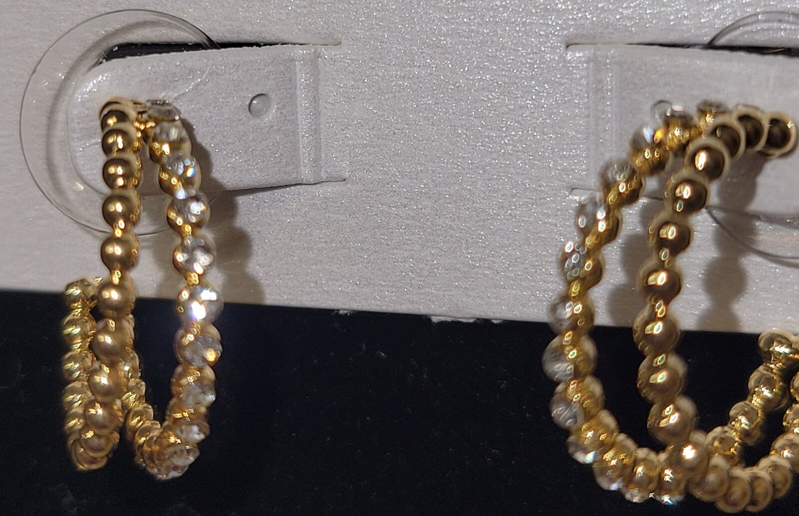 Sugar Fix By Baublebar Loop Gem Earrings Post Back Nickel Free Gold Tone NEW