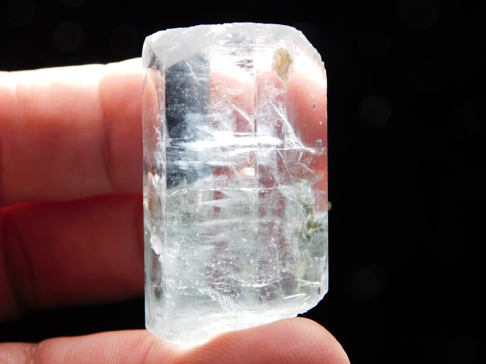 VERY Translucent! BLUE Terminated AQUAMARINE Crystal Pakistan 203ct