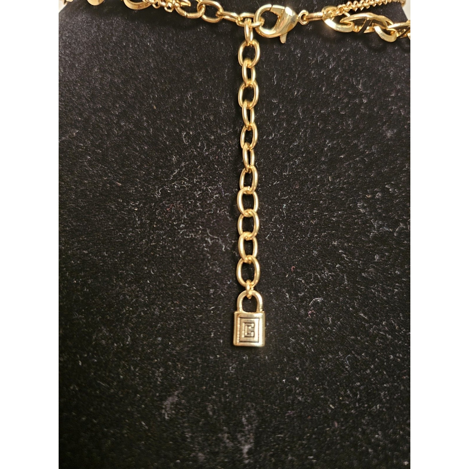 Double Layer Toggle Chain Gold Tone
