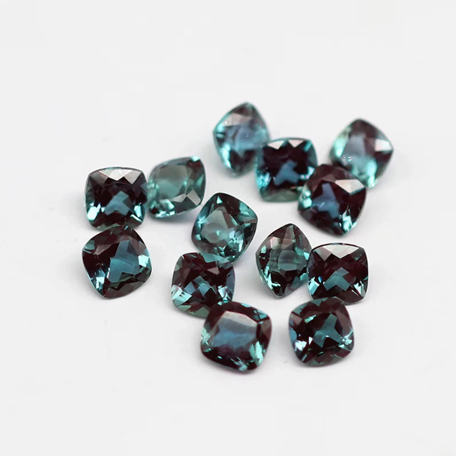 Lot 9 x 9 MM 5 Pcs Natural Color Change Alexandrite A+ Certified Loose Gemstone