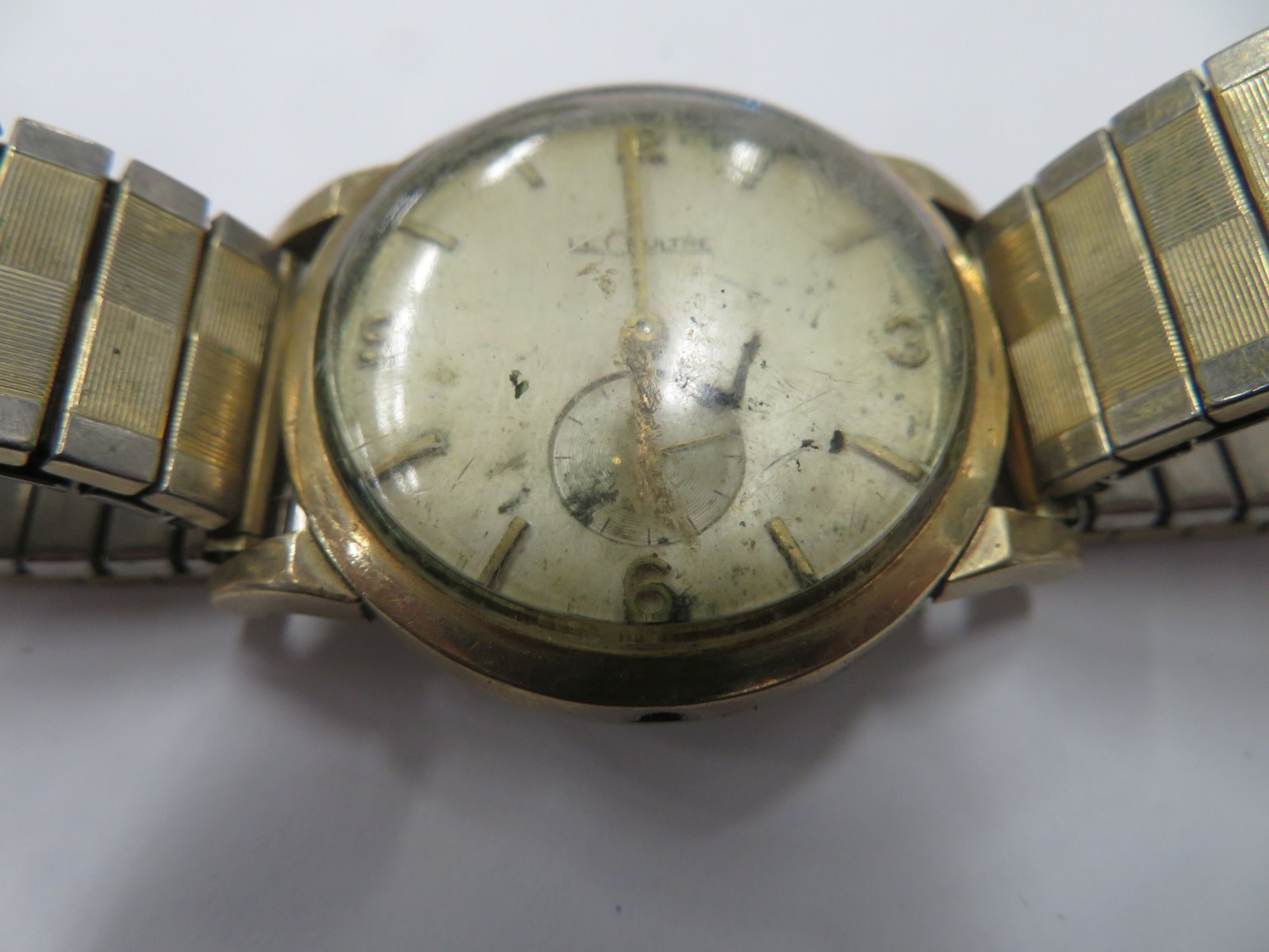 Vtg 1950s Lecoultre 17j Subdial K-480-CW 10K Gold Filled D&A PARTS & REPAIRS