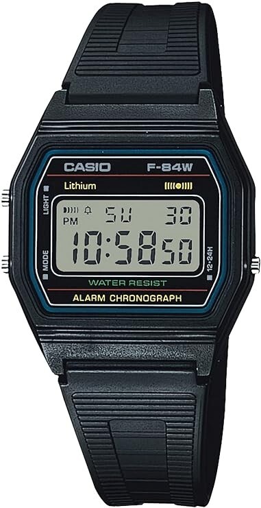 Casio Watch Casio Collection F-84W-1QJH Men’s Black