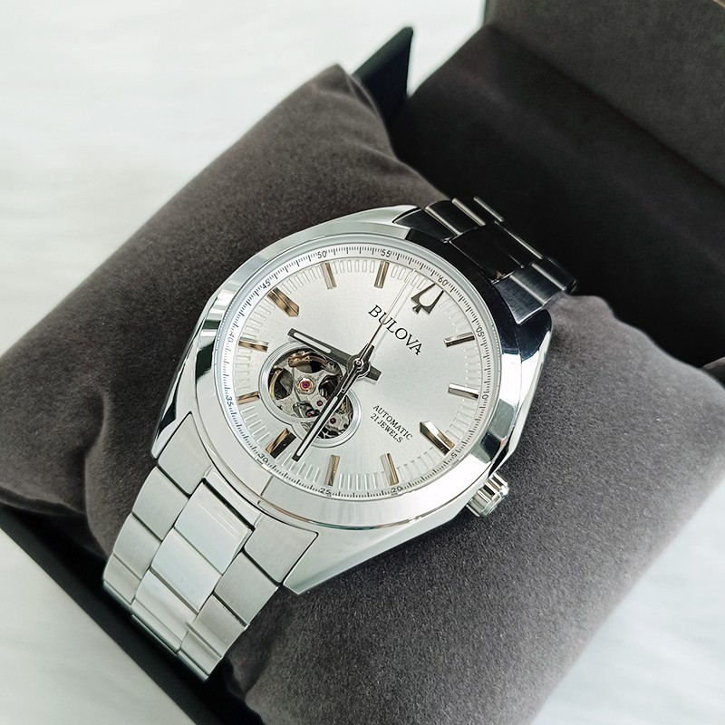 Bulova Classic Surveyor 96A274 White Chronograph Men’s Automatic Watch 42MM New