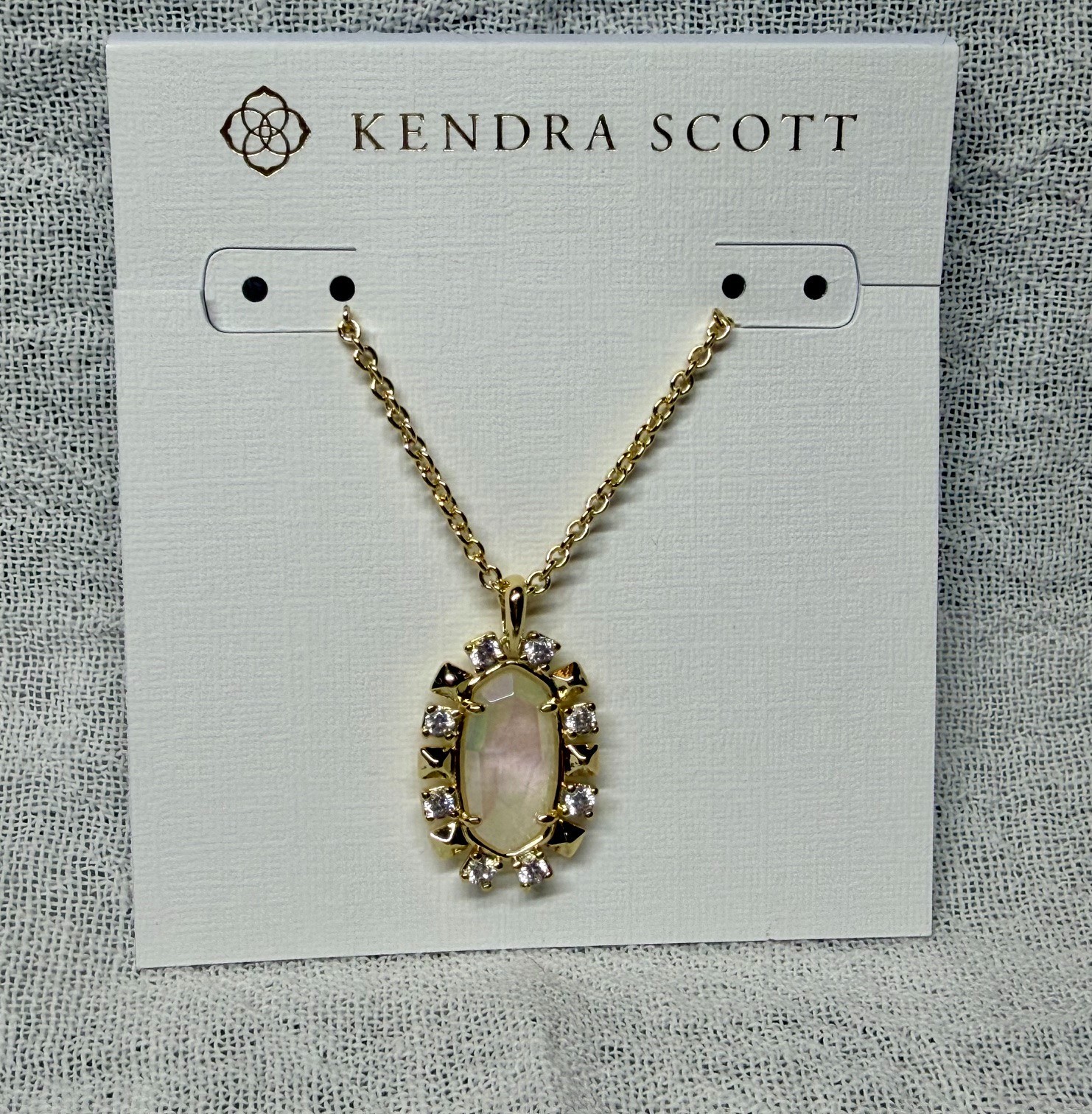 NEW ~ Kendra Scott Shanley 14K Yellow Gold Plated Pendant Necklace, NWT
