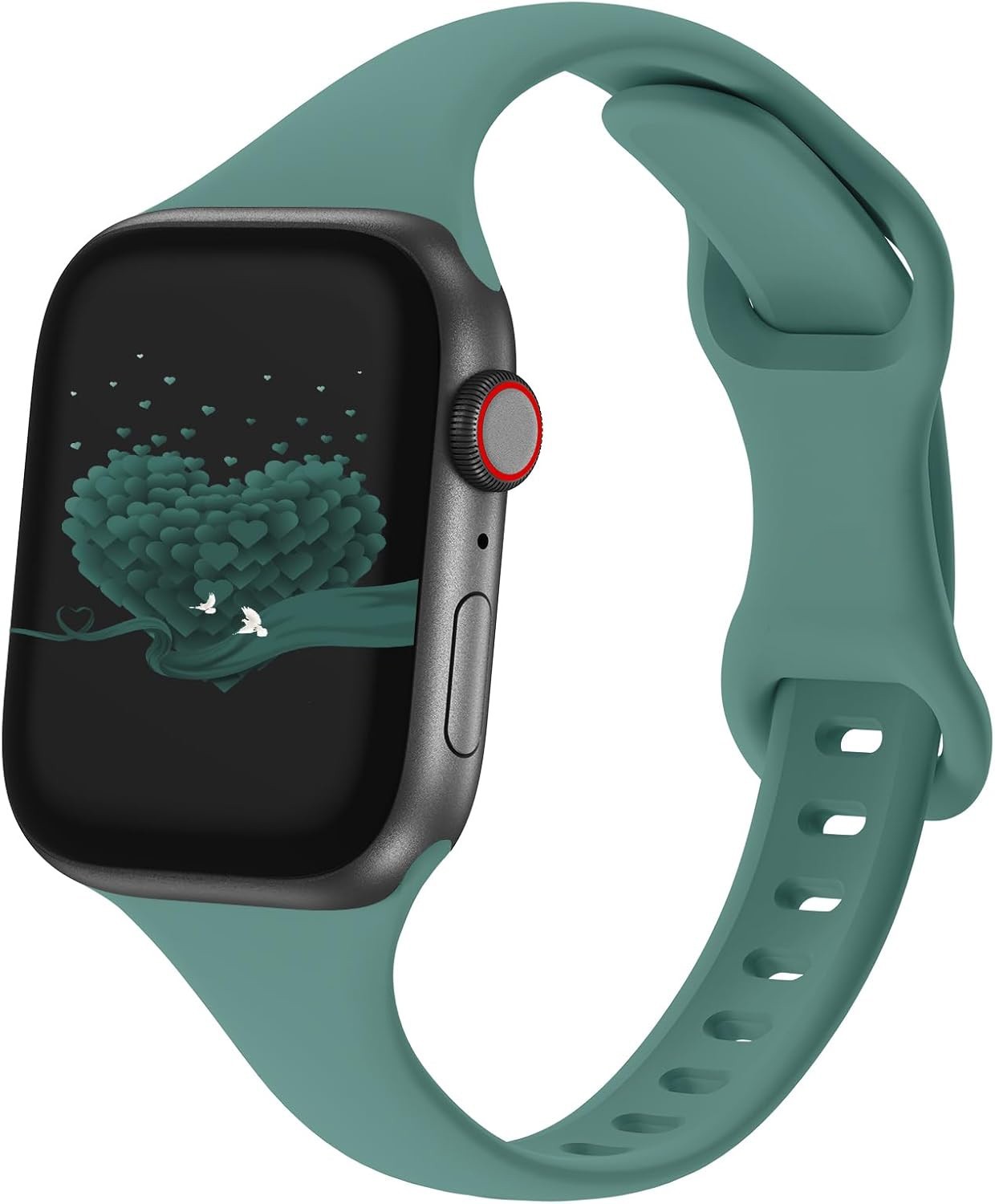 2 for 1 Silicone Sport Band for Apple Watch Series 11, 10, 9, 8, 7, 6, 5 – 1, SE
