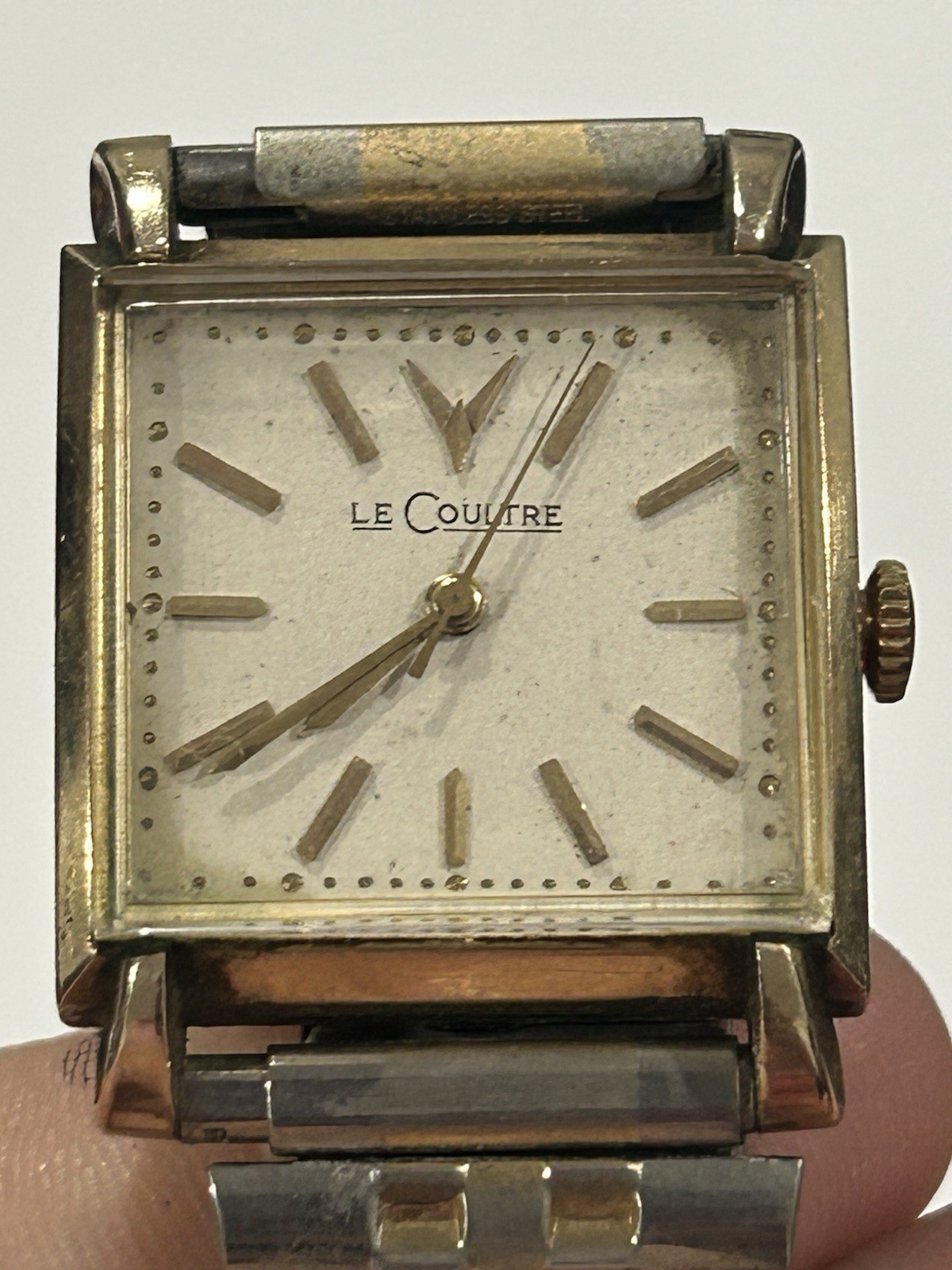 Vintage LeCoultre mid-20th century 10k gold-filled case Watch