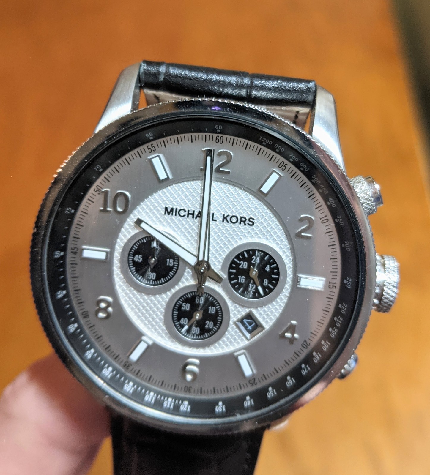 Michael Kors Watch Chronograph Men Stainless Steel MK-8073 10ATM/100Meters