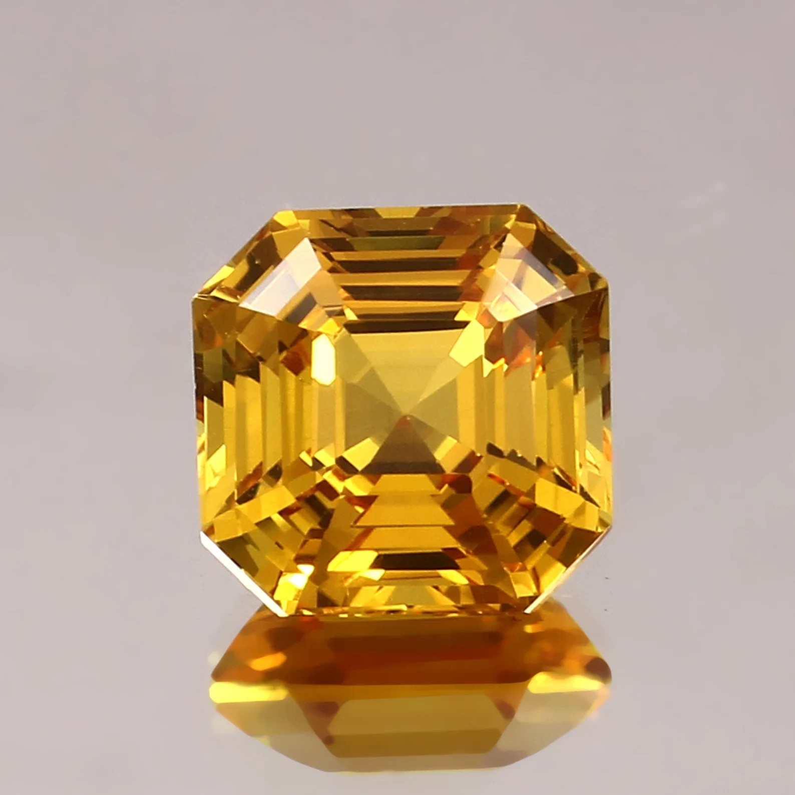 CERTIFIED 1.05 Ct Natural Yellow Diamond Asscher LOOSE VVS1/ 5.5 mm