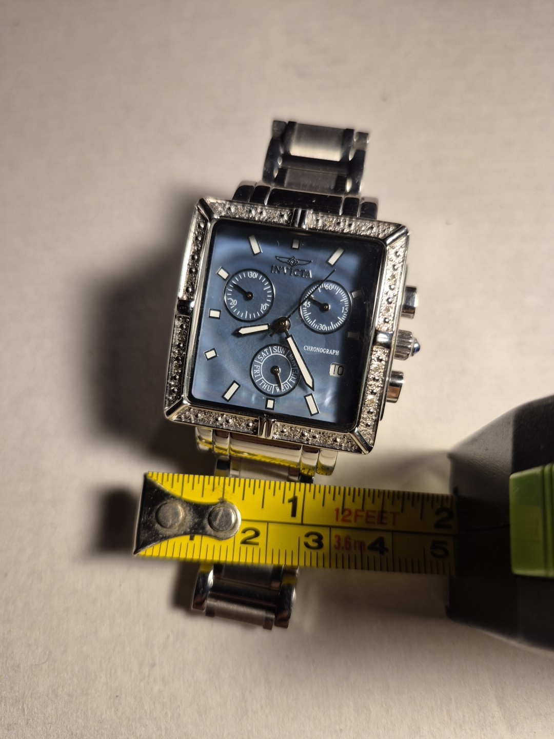 invicta Flame Fusion Crystal womens Chrono watch blue 0609 Trinite Glow