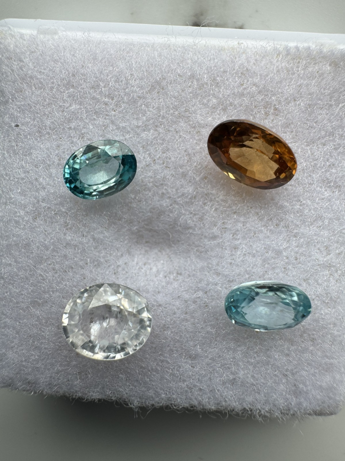 ALL ZIRCONS: PRECIOUS GEMSTONE INVESTMENT LOT #23: 4 GEMS, 5.49 TCW.