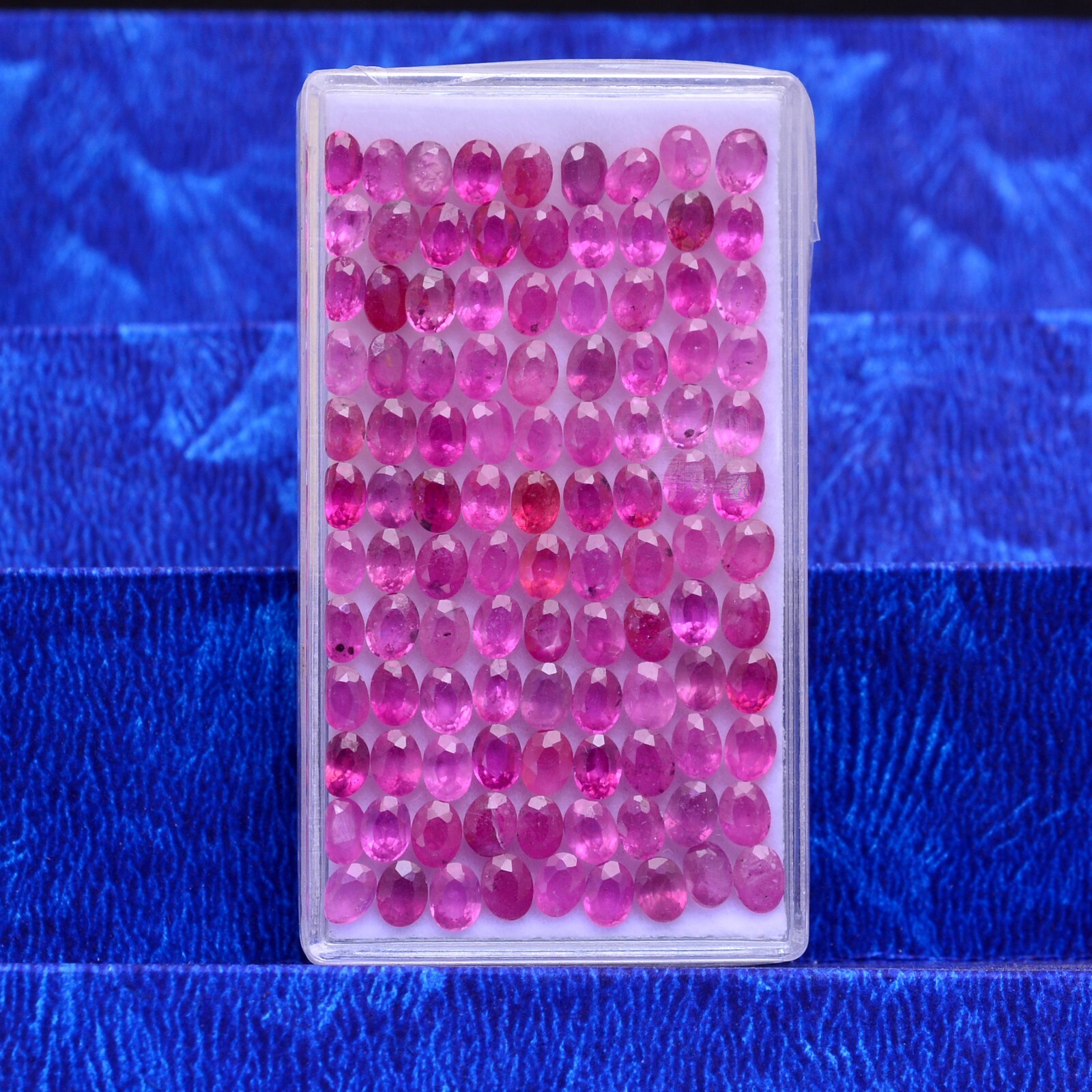 12 Pcs Natural Ruby Top Quality Oval Faceted Cut Loose Gemstones Lot~4mmx3mm