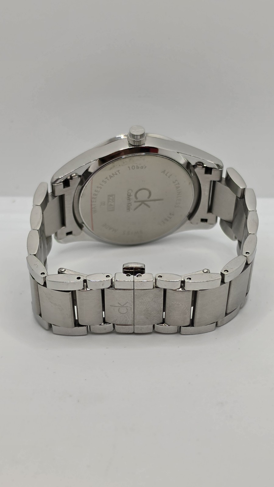 Calvin Klein CK Swiss Made Men’s Watch 44mm Black Dial New Battery 10 Bar Runs