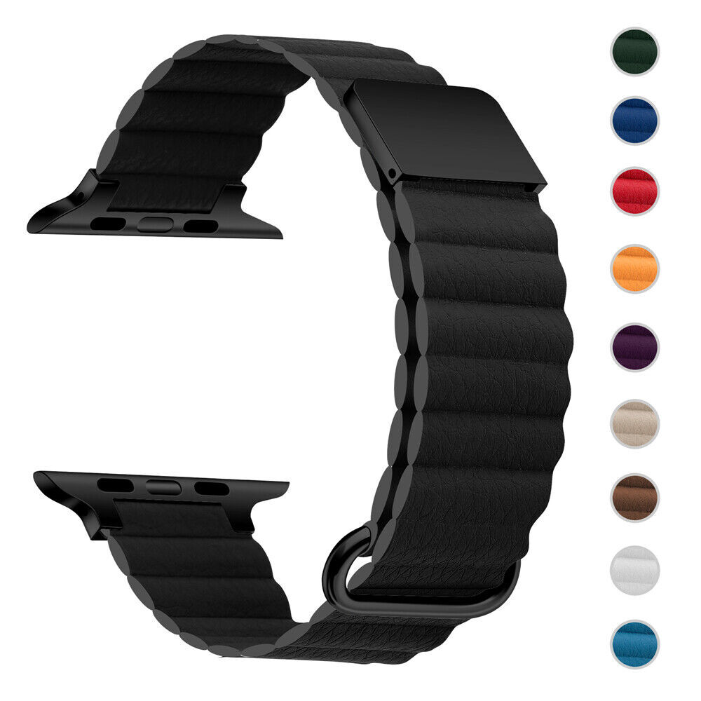 For Apple Watch Ultra 2 Series 9 8 7 6 SE 44/41/45/49mm Magnetic Loop Band Strap