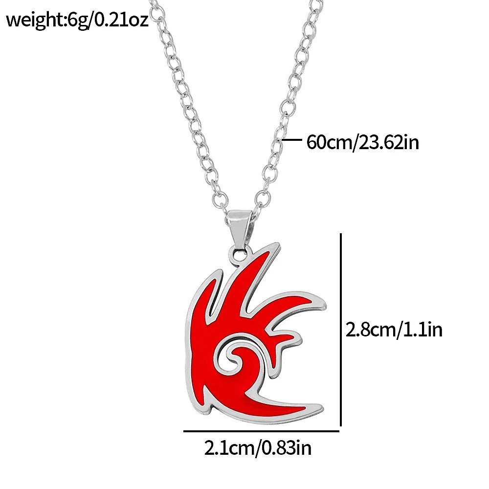 Shadow The Hedgehog Necklace Pendant Chain Anime Jewellery Gift Men Women