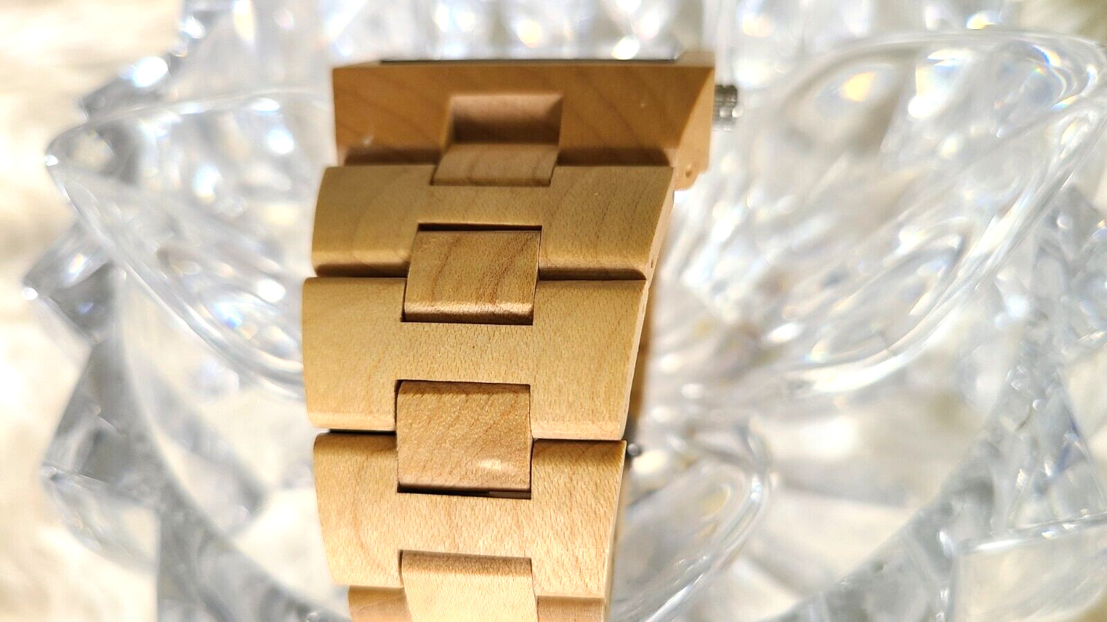 EARTH WOOD GOODS Heartwood Men’s Eco-Friendly WOOD WATCH Mosaic Dial 9″
