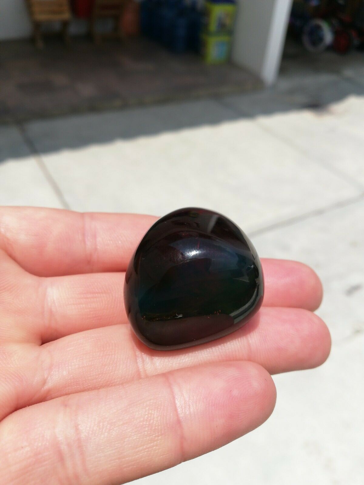 Red Mexican Amber 15.7g Nice Drop shape pendant