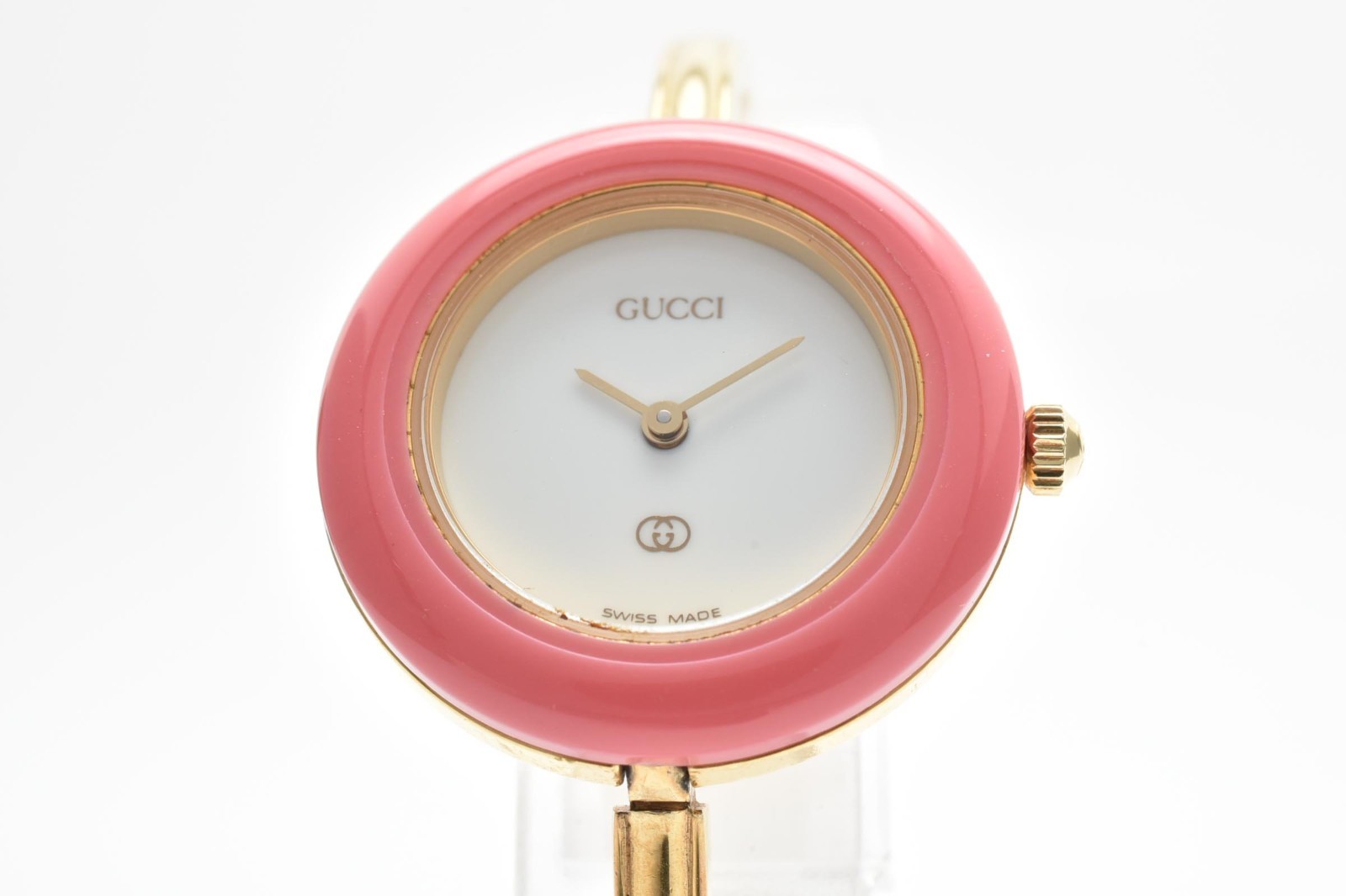 GUCCI Change Bezel 11/12.2 1100L Gold Vintage Quartz Woman’s Watch with Box