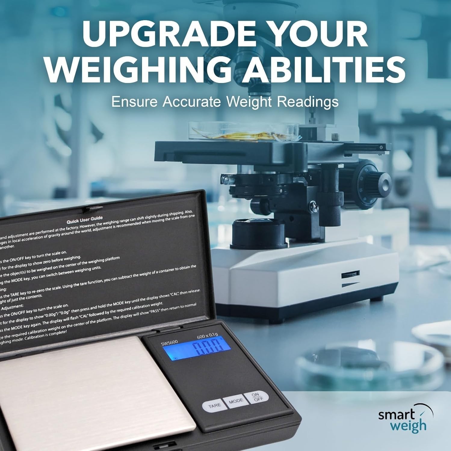 Compact 600g Digital Scale with High Precision – Auto Shut Off & Tare Function