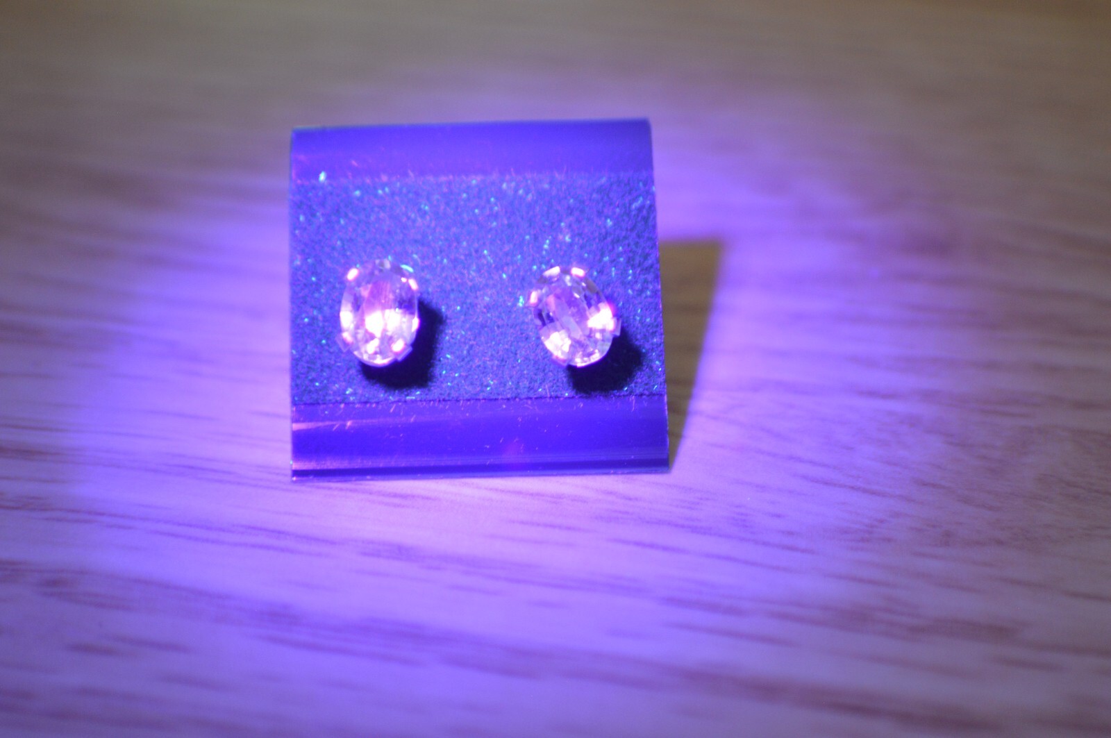 1.83ct Color Change Diaspore Solitaire Earrings ~ Fine Sterling Silver 7x5mm