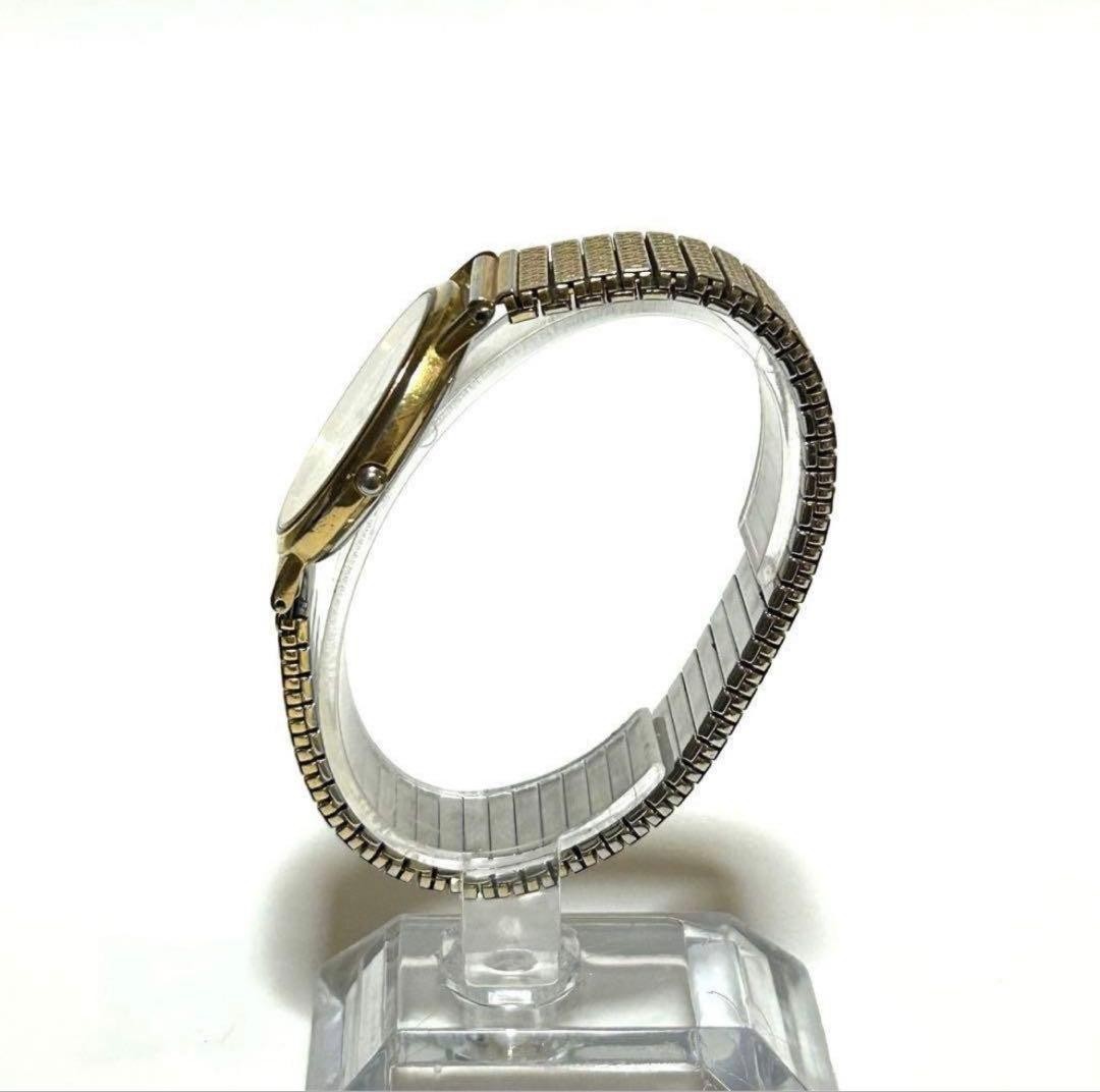 SEIKO Spirit 5E21-6C00 Gold Quartz Wristwatch Battery Replaced Working