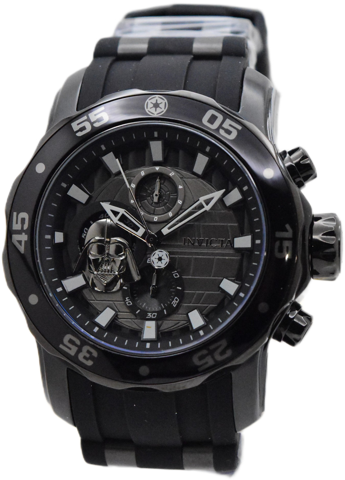 Invicta Star Wars Darth Vader Mens 48mm Limited Edition Black Chrono Watch 32526