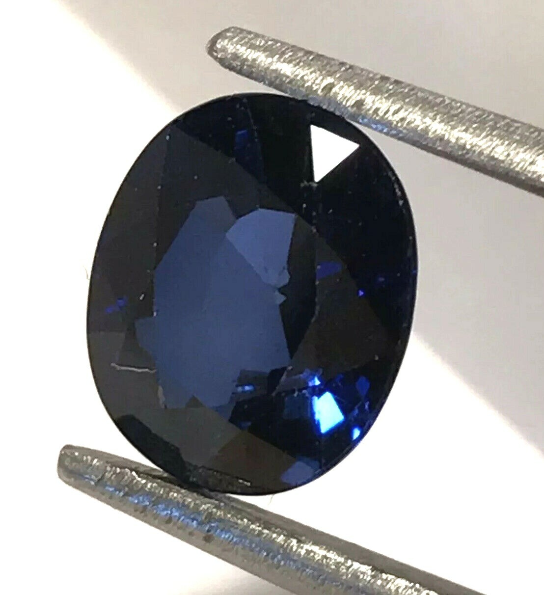 4.50 Ct Natural Blue Sapphire , Excellent Oval Cut , SI Clarity,9 mohs