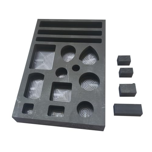 1×14-in-1 Graphite Ingot Mold for Metal Casting, Scrap Bar & Coin Combo, Durable